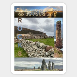 Orkney Rocks , roll with it. Sticker